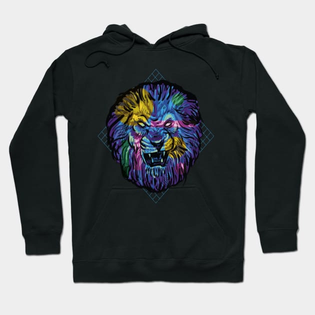 Colorful Lion King Hoodie by Kali Space